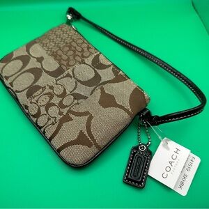 Vintage Coach C Patchwork Wristlet NWT
